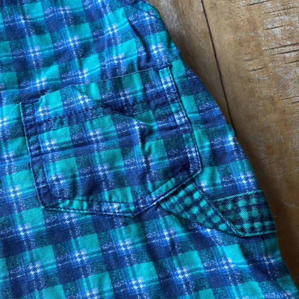 Vintage Gymboree boys plaid overalls X-Small(9m-1.5yr)